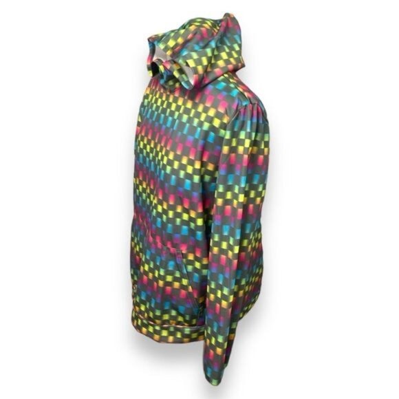 Totally Pink Women’s Holo Check Pullover Hoodie, Gray, size XL - Picture 2 of 6